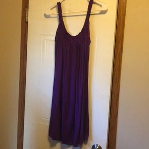 Purple bathing suit cover